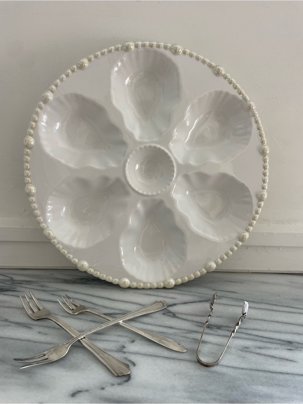 Anthropologie Perla Oyster Plate